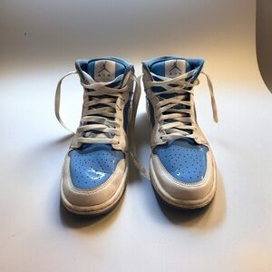 Air Jordan Jordan 1 Blue and White Sneakers
